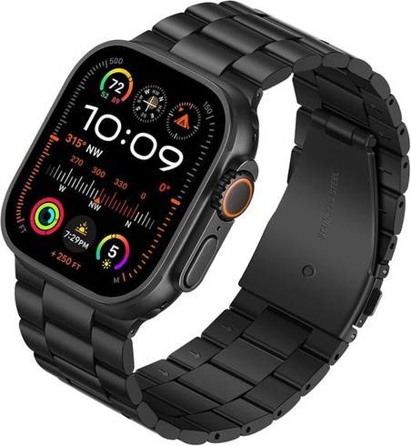 Kovový náramok Tasikar kompatibilný s Apple Watch Ultra 49mm náhradný náramok z nerezovej ocele