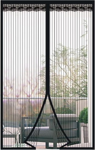 Magnetické dveře proti hmyzu, závěs proti hmyzu 100 x 240 cm, magnetické balkonové dveře, není