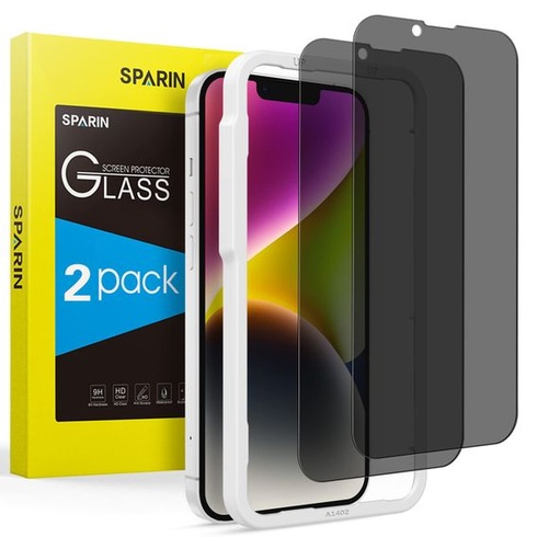 SPARIN Balíček 2 ochranných fólií na obrazovku pro iPhone 13 Pro Max a iPhone 14 Plus 6,7 palce (ne