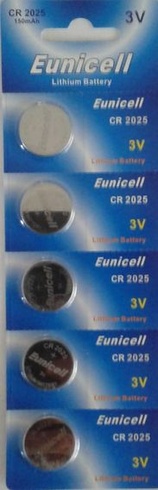 5 x CR2025 BR2025 DL2025 KCR2025 lítiové gombíkové batérie pre 3D okuliare Samsung
