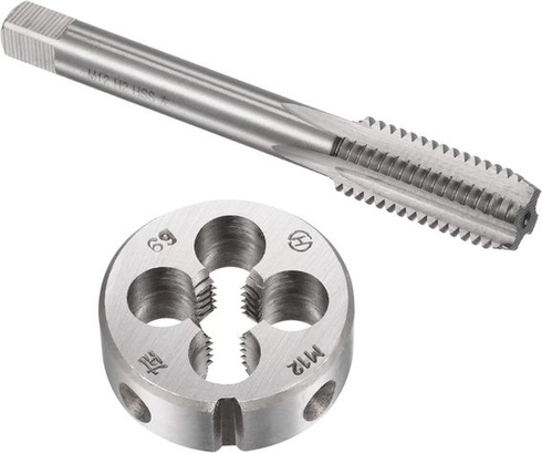 sourcing máp Sada závitníkov a matríc, M12 x 1,75 metrický metrický ľavý závit frézovanie závitu s