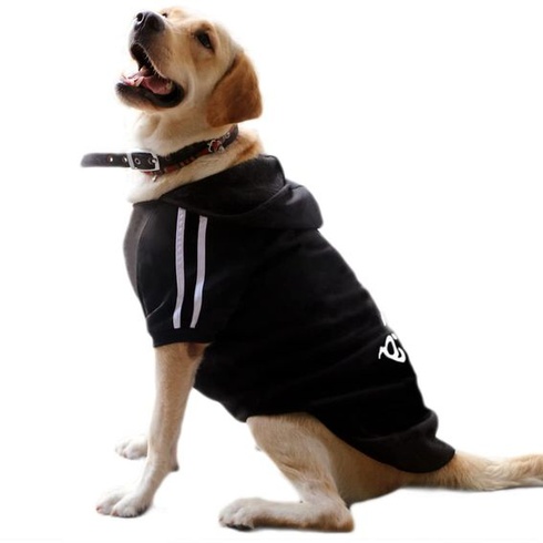 Eastlion Dogs Teplé Mikiny Kabát Oblečení Svetr Pet Puppy Triko Černá 4XL