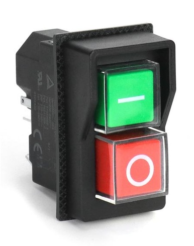 QWORK® 5pinový elektromagnetický spínač KJD17, bezpečnostní spínač, AC250V 16A