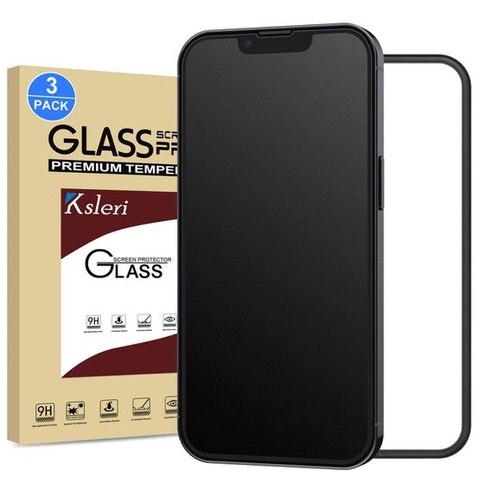 Ksleři [Pack of 3] Matt Armored Protection Glass pro iPhone 14/iPhone 13 pro/iPhone 13, matná