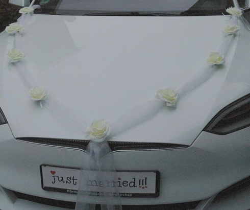 SELBERDEKO Šperky do auta Nevesta Pár Ružová dekorácia Svadobné auto Svadobné dekorácie Garland Car
