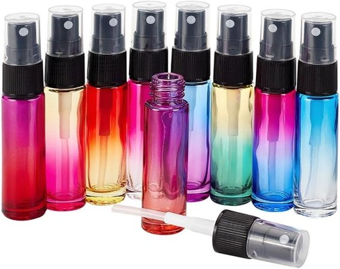 BENECREAT 9PCS 10ml prázdný barevný atomizér Mini lahvičky se sprejem na parfémy Jemná mlha