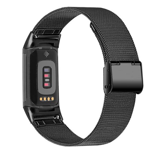 Náhradný kovový náramok INF kompatibilný s Fitbit Charge 5 pre mužov a ženy