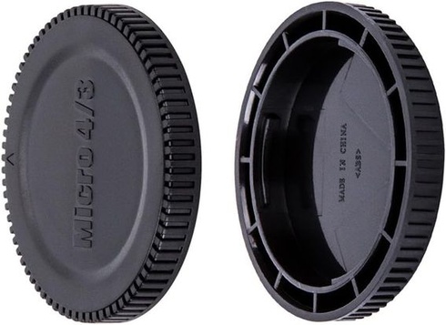 JJC krytka tela + zadná krytka objektívu pre Micro Four Thirds systém (M4/3), tj. bezzrkadlovky