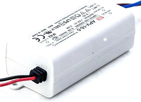 LED zdroj 13W 5V 2,6A; MeanWell APV-16-5; spínaný zdroj