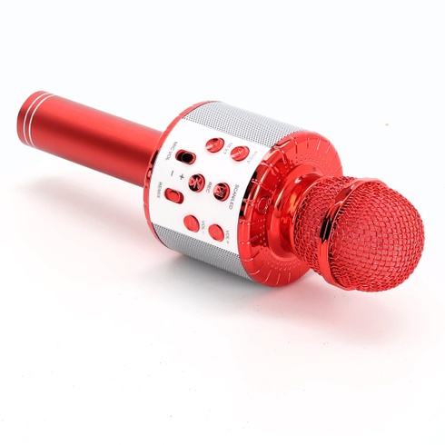 Karaoke mikrofón ShinePick červený