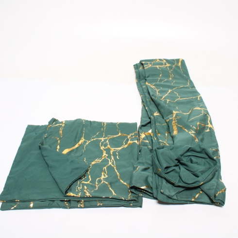 Posteľné obliečky Freyamy, zeleno-zlaté