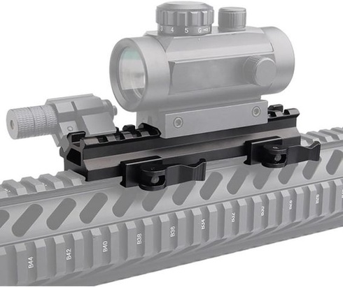 thumbnail image 2 of Tactical Picatinny Rail Adapter – Single/Double Tube For 20mm Rail Mount Hunting 2 of 5