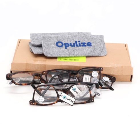 Brýle na čtení Opulize RRRRR64 5ks +3 diop