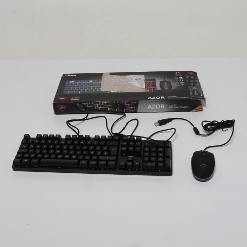Podsvícená klávesnice Trust GXT 838 s myší
