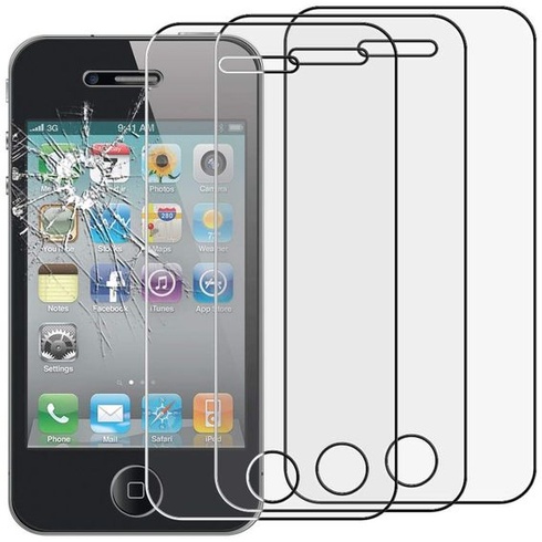 ebestStar - kompatibilný s iPhone 4 pancierové ochranné sklo (x3 kusy) iPhone 4S ochranná fólia, 9H