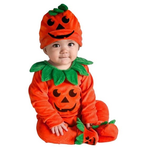 Halloweenský kostým dýně, oranžový kostým halloweenská dýně, festivalové legrační roztomilé party