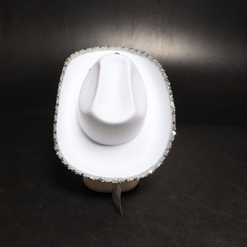 Biely westernový klobúk Boland 10130576