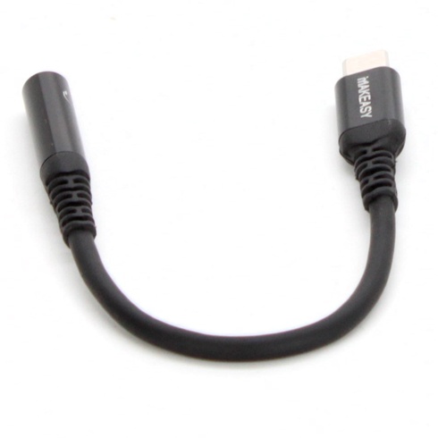 Adaptér Makeázy USB-C na 3,5 mm jack čierny