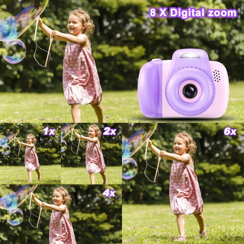 Dětská kamera AONISE XJ fialovobílá