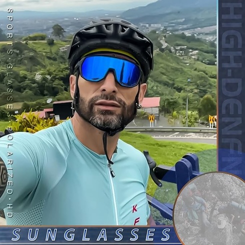 Cyklistické brýle KAPVOE černomodré