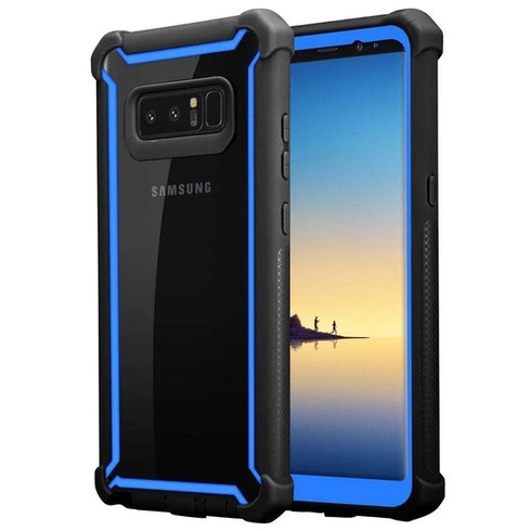Pouzdro Cadorabo pro Samsung Galaxy Note 8 v BLUE BLACK - pouzdro na mobil 2 v 1 s TPU silikonovým