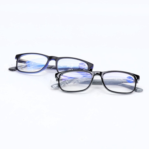 Dioptrické okuliare MMOWW sivé a modré +1,0