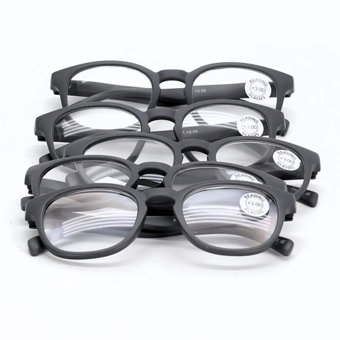 Dioptrické brýle Opulize matná šedá +3.00