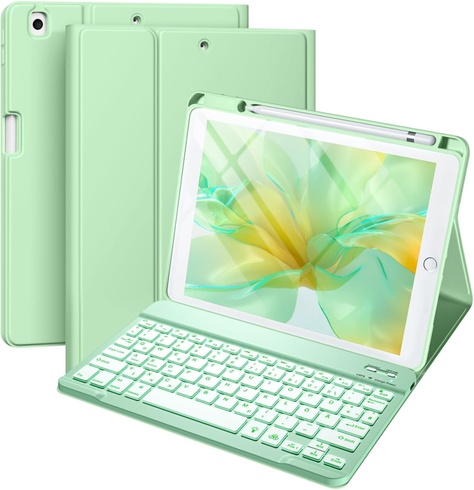 Puzdro s klávesnicou pre iPad Vobafe zelené