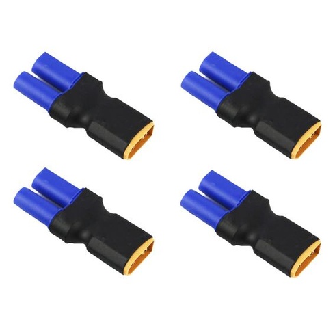 Sada Bodge Pack 4 zásuvek XT60 zástrčka na zásuvkový adaptér EC5 pro RC Lipo baterii