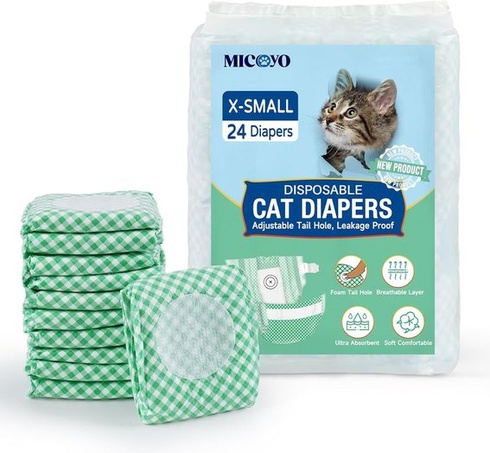 MICOOYO jednorazové plienky pre šteňatá, super absorpčné pre mačky a malé psy, jednorazové plienky