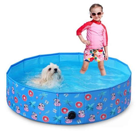 Bazén pro psy Toozey pro velké a malé psy, 80 cm/120 cm/160 cm skládací bazénky pro psy,