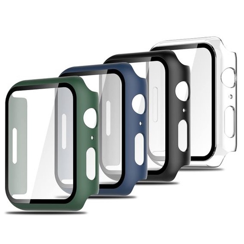 Simpeak 4dielne ochranné púzdro kompatibilné s Apple Watch Ultra 49 mm, pevné púzdro s ochrannou