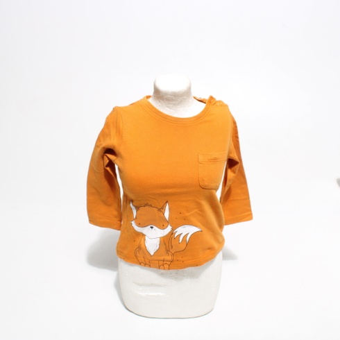 Dětské bavlněné tričko vel. 74 Fax a bunny 