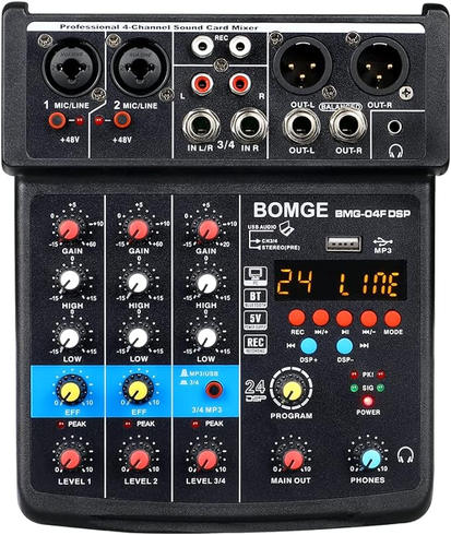 Mini DJ audio mixér Bomge 04F 