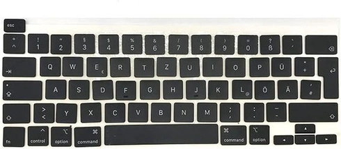 OLVINS Náhradné GR Nemecké Nemecko Keycap Keycaps Keycaps for MacBook Pro Retina 13