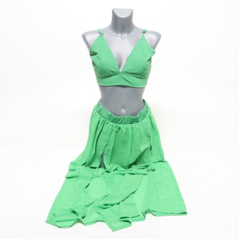 Letní zelené šaty vel. L BISKAMY