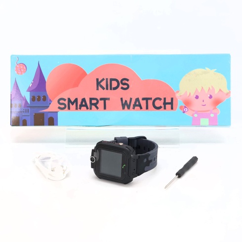 Dětské chytré hodinky Elejafe Černé 10-GPS
