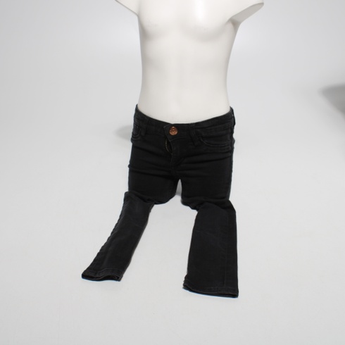 Černé džíny s knoflíky pro děti