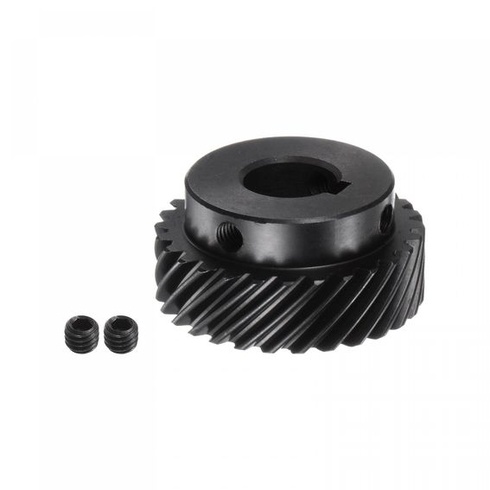 sourcing map Spiral Gear 14mm 28T 1 Mod Hardened 45# Motor with Step Right Direction