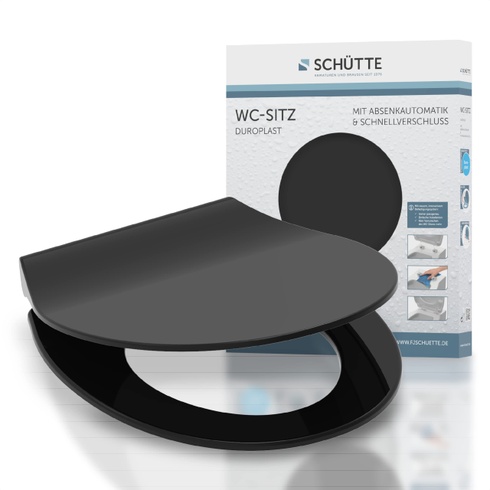Záchodová doska Schütte Slim Black
