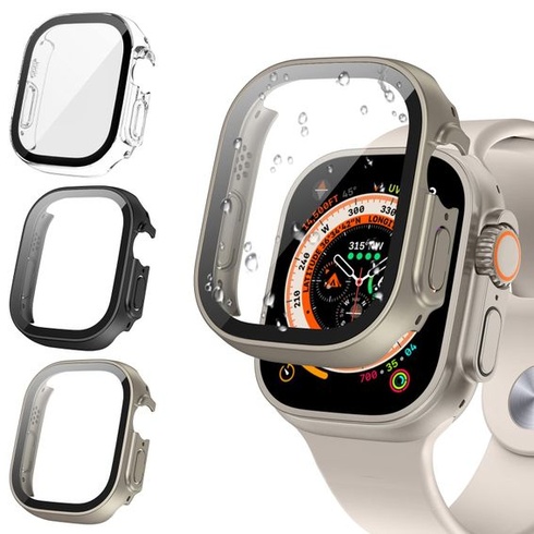 wlooo Balení 3 ochranných pouzder pro Apple Watch Ultra 2 (2023) / Ultra 49mm Screen Protector