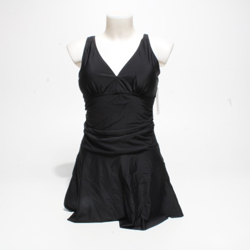 Čierne volánikové šaty Clearlove
