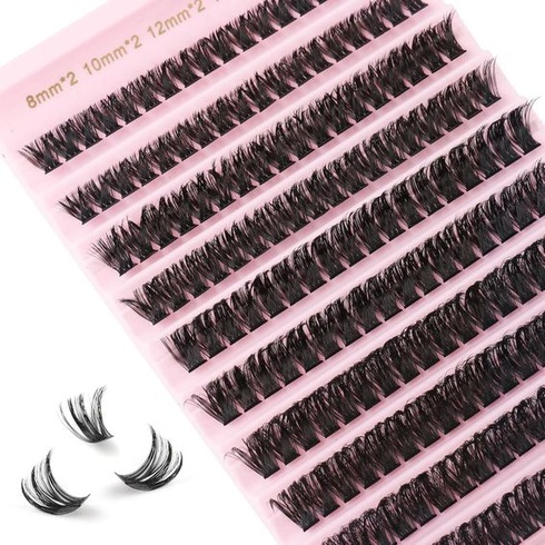 Glowing Win Predlžovanie rias DIY Individuálne riasy Natural 80D Cluster Lashes Individuálne riasy