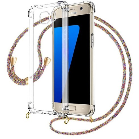 Retiazka na mobil púzdro na mobil s popruhom pre Samsung Galaxy S7 Edge kryt - retiazka na mobil