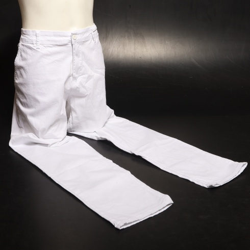 Pánské kalhoty Elara MEL009 bílé 40W/34L