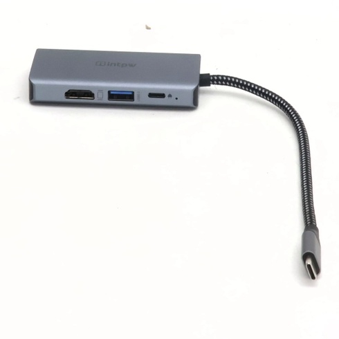 USB-C HUB Intpw 4in1, šedý