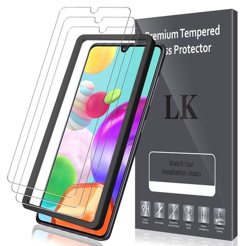 LK Balenie 3 ochranných fólií kompatibilné s fóliou na displej Samsung Galaxy A41, tvrdosť 9H, HD