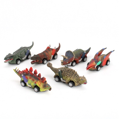 Sada dinosaurích autíčok DINOBROS 6 kusov