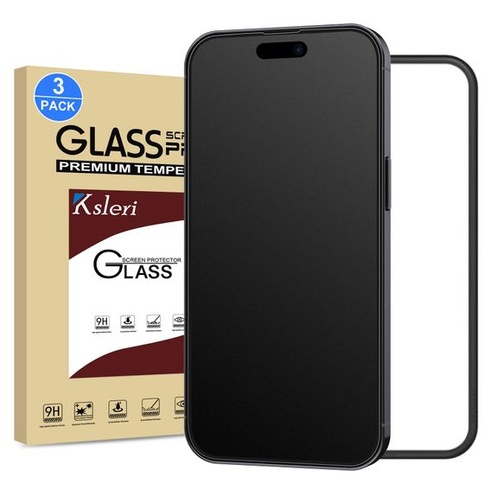 Ksleri Matt Armored Protective Glass pro iPhone 14 Pro, [balení 3 kusů] Ochranná fólie Matné