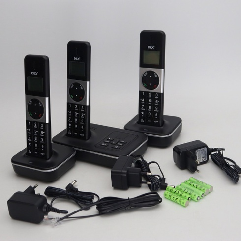 Bezdrôtové telefóny Bisofike D1002 3 ks